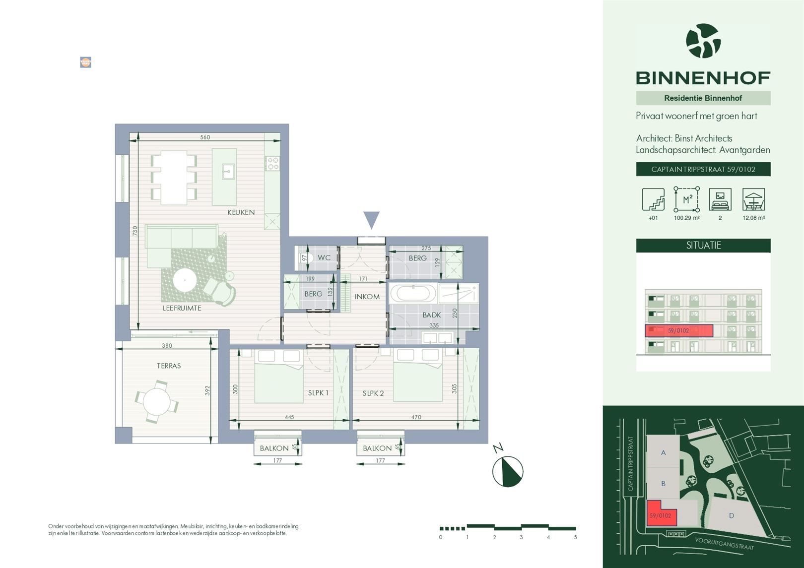 Hedendaags appartement met twee slaapkamers, terras en twee balkons foto 7