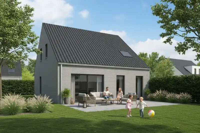 Nieuw te bouwen halfopen woning te Meulebeke. foto 2