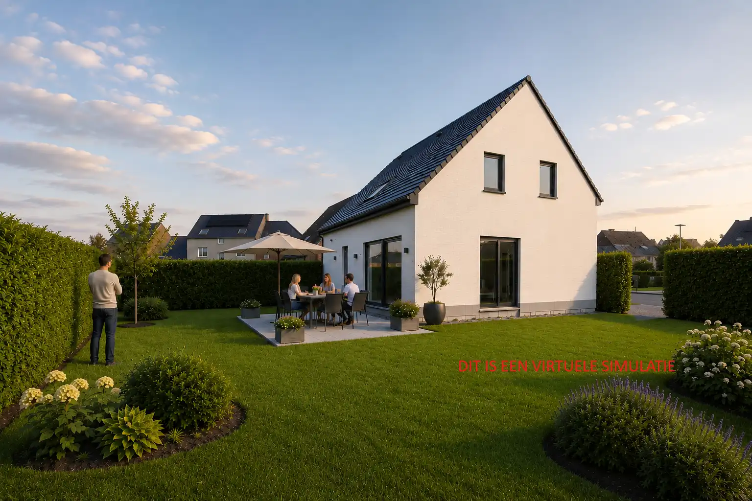 immo DAVID stelt voor: Nieuwbouwwoning met 4 slaapkamers  foto {{pictureIndex}}