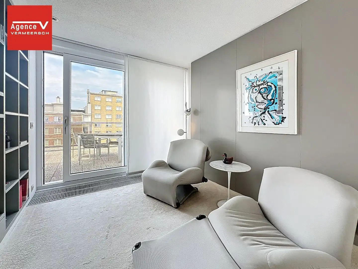 Architecturale penthouse met gevelbrede terrassen voor- én achteraan op tweede lijn van Zee.  foto 6