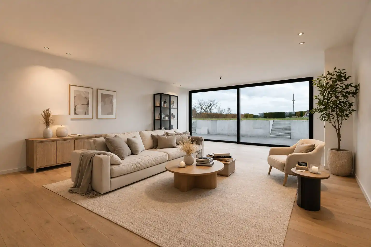 Ruime afgewerkte nieuwbouwwoning met landelijk zicht! foto 6