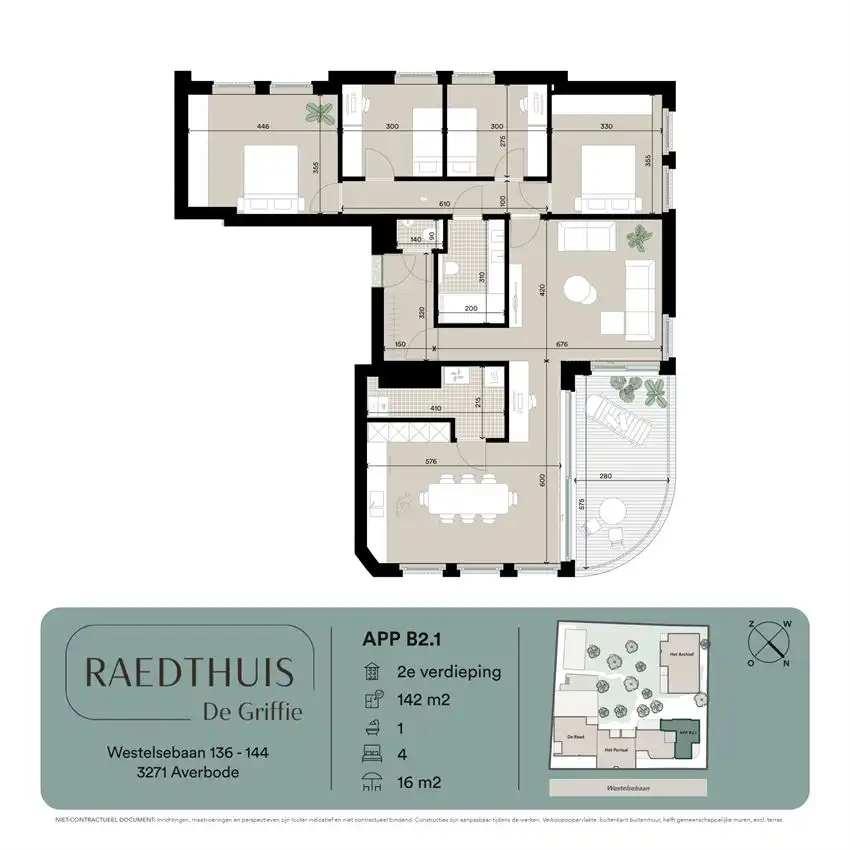 Gezinsappartement met 4slk in dorpscentrum foto 2