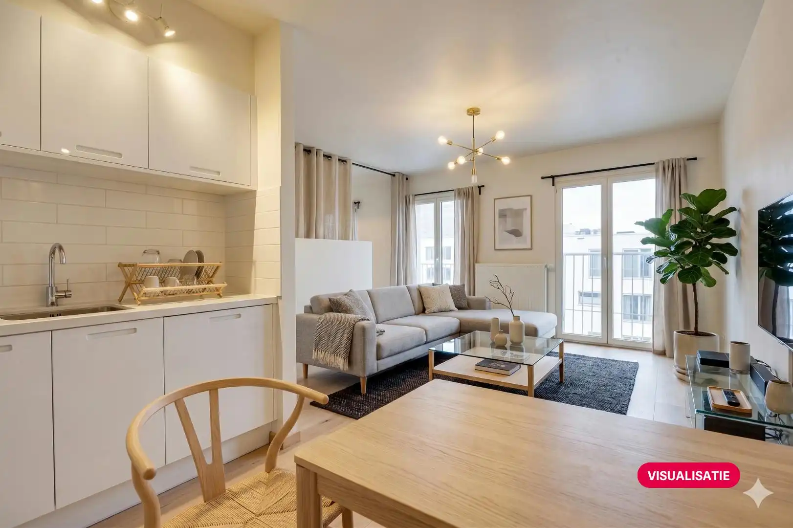 Penthouse Studio met zicht op Tour & Taxis te koop foto 3