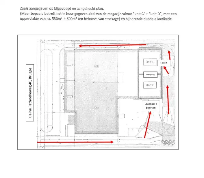 TE HUUR – RUIM MAGAZIJN / BEDRIJFSRUIMTE VAN CA. 1.000 M² IN BRUGGE foto 3