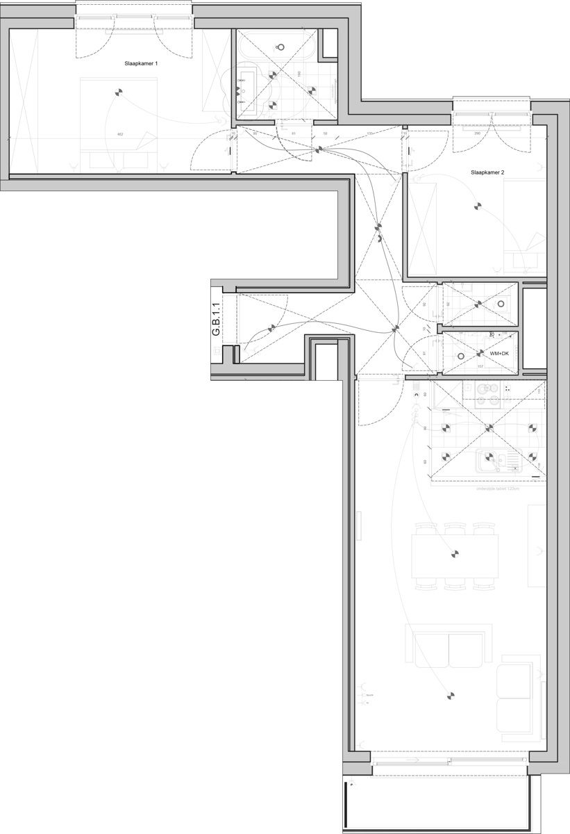 LICHTRIJK - Gemeubeld appartement met 2 slaapkamers (NAVO) foto 12