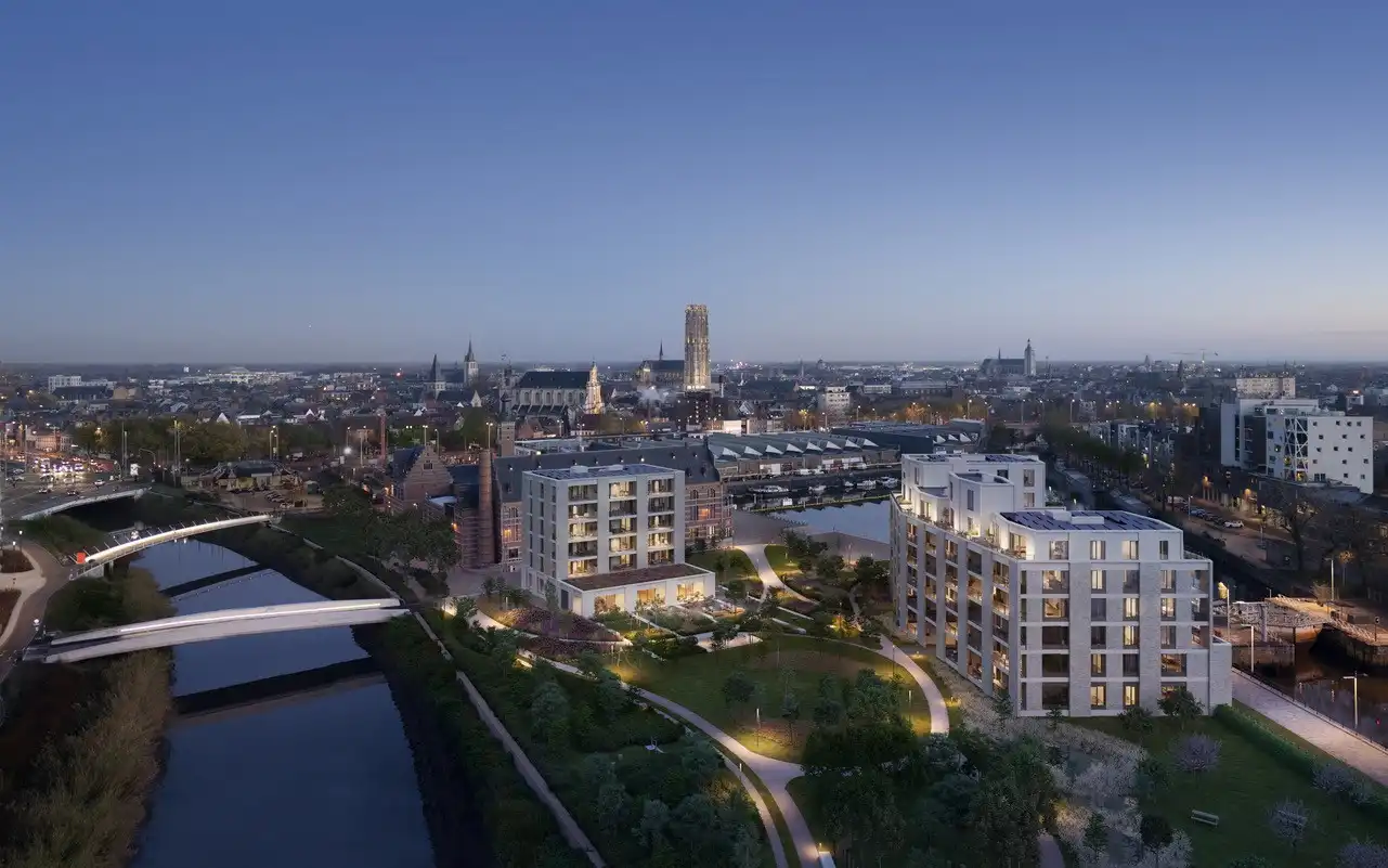 Nieuwbouwapp. met 1 slpkr, berging en prachtig uitzicht te Mechelen foto 5