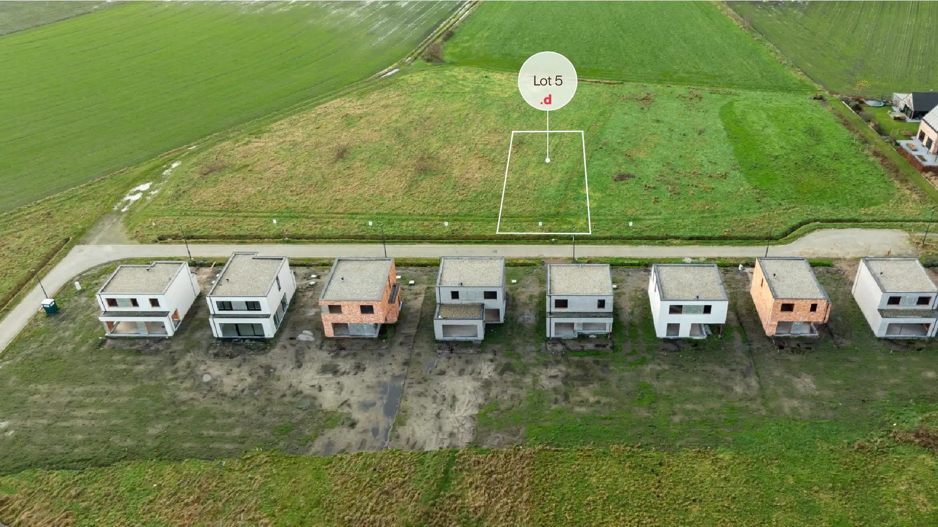 Bouwgronden voor open bebouwing in landelijke omgeving foto {{pictureIndex}}