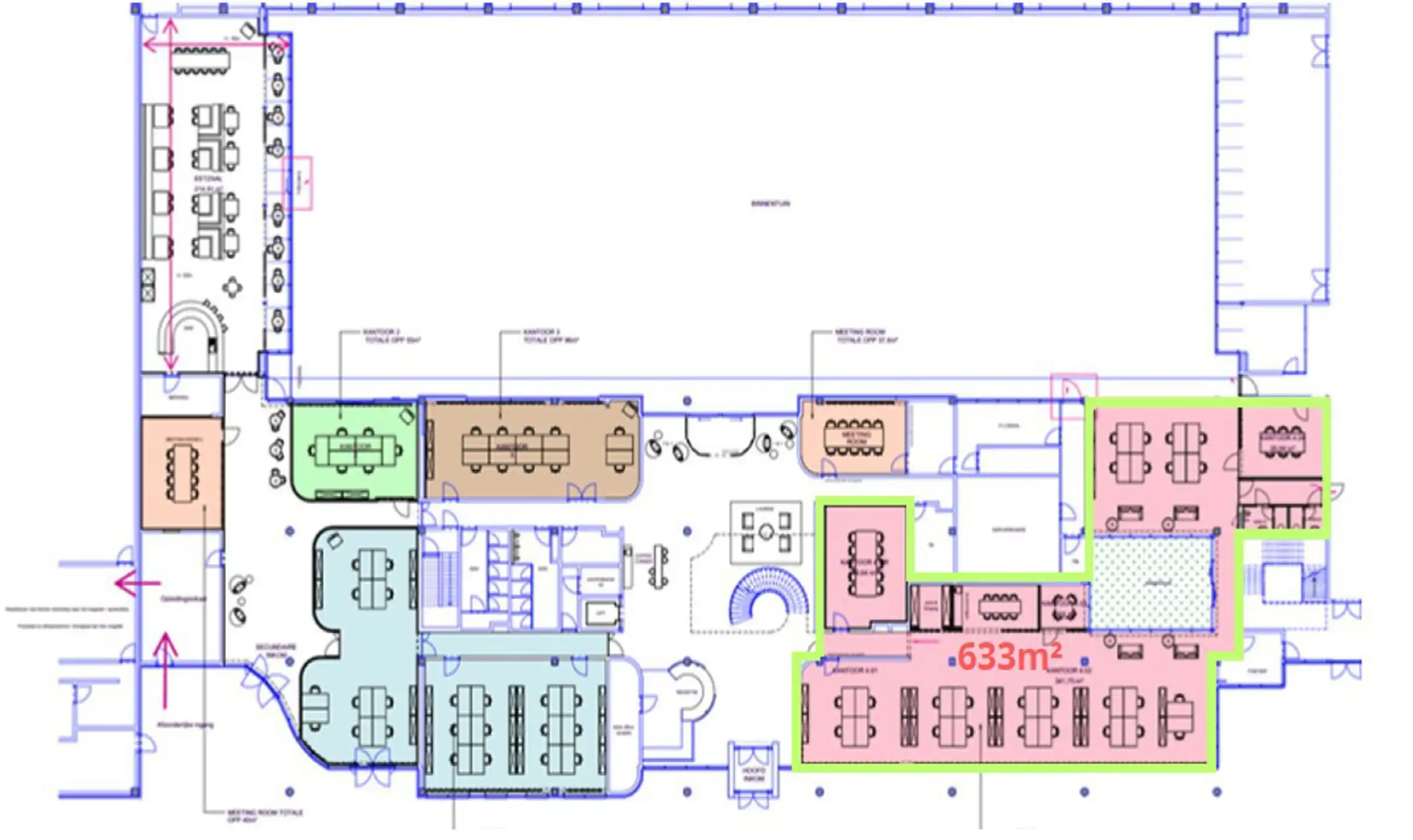 Modern Kantoor 633m²  te huur op de gelijkvloerse rechts foto 7