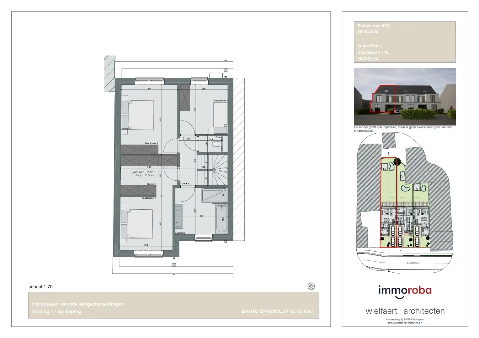Knappe nieuwbouwwoningen in het centrum van Zulte. Aankoop met 6% BTW mogelijk. foto 4