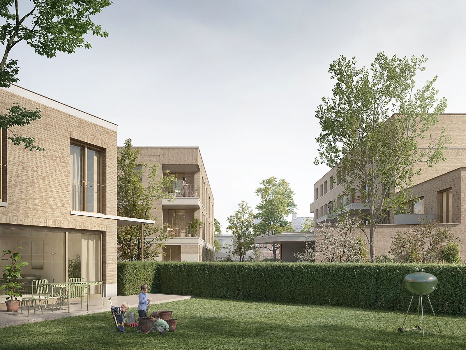 Moderne gezinswoningen met tuin in centrum Waregem foto 2