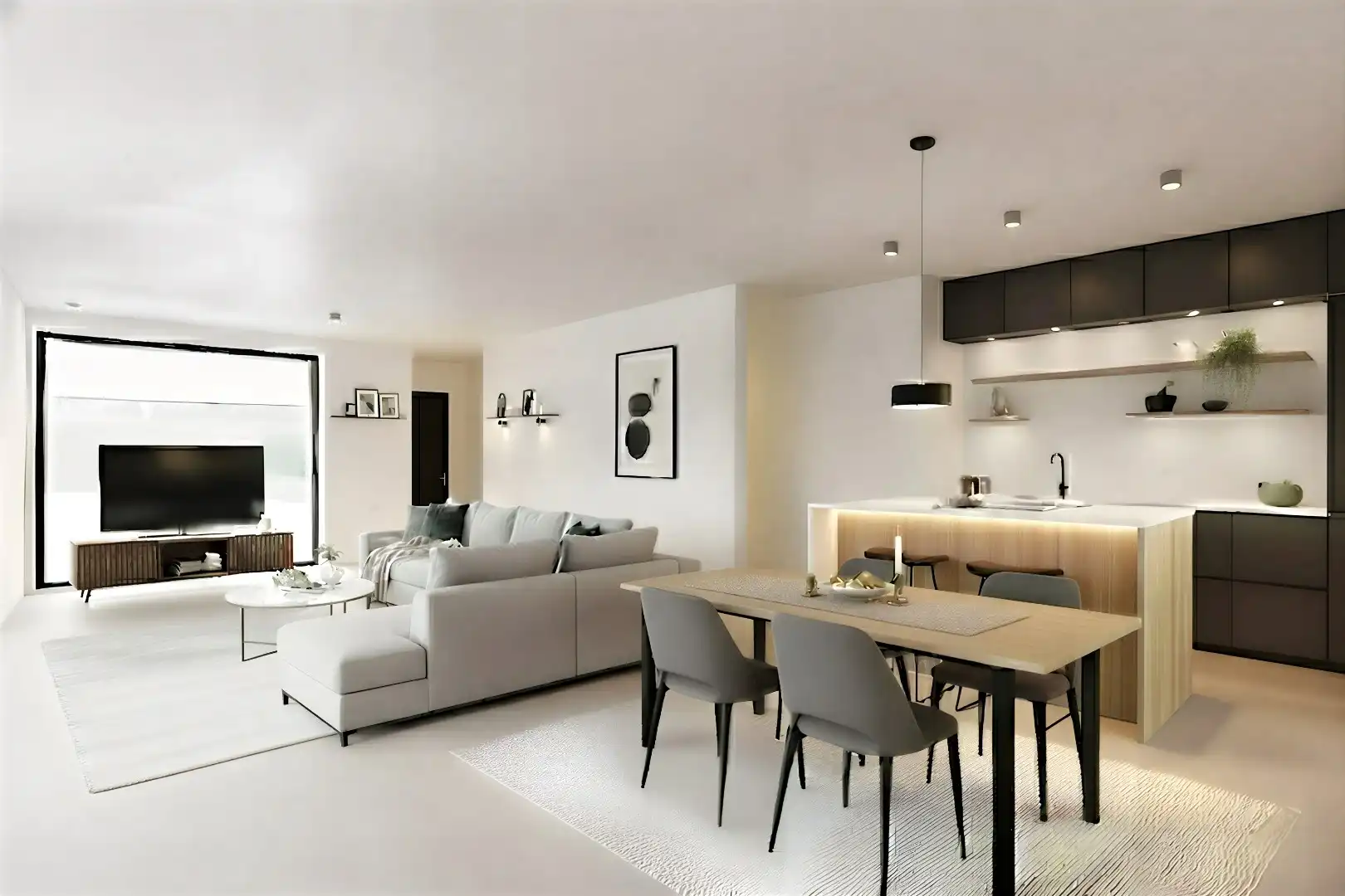 HALFOPEN RUIME GEZINSWONING MET ZEER GROTE TUIN foto 2