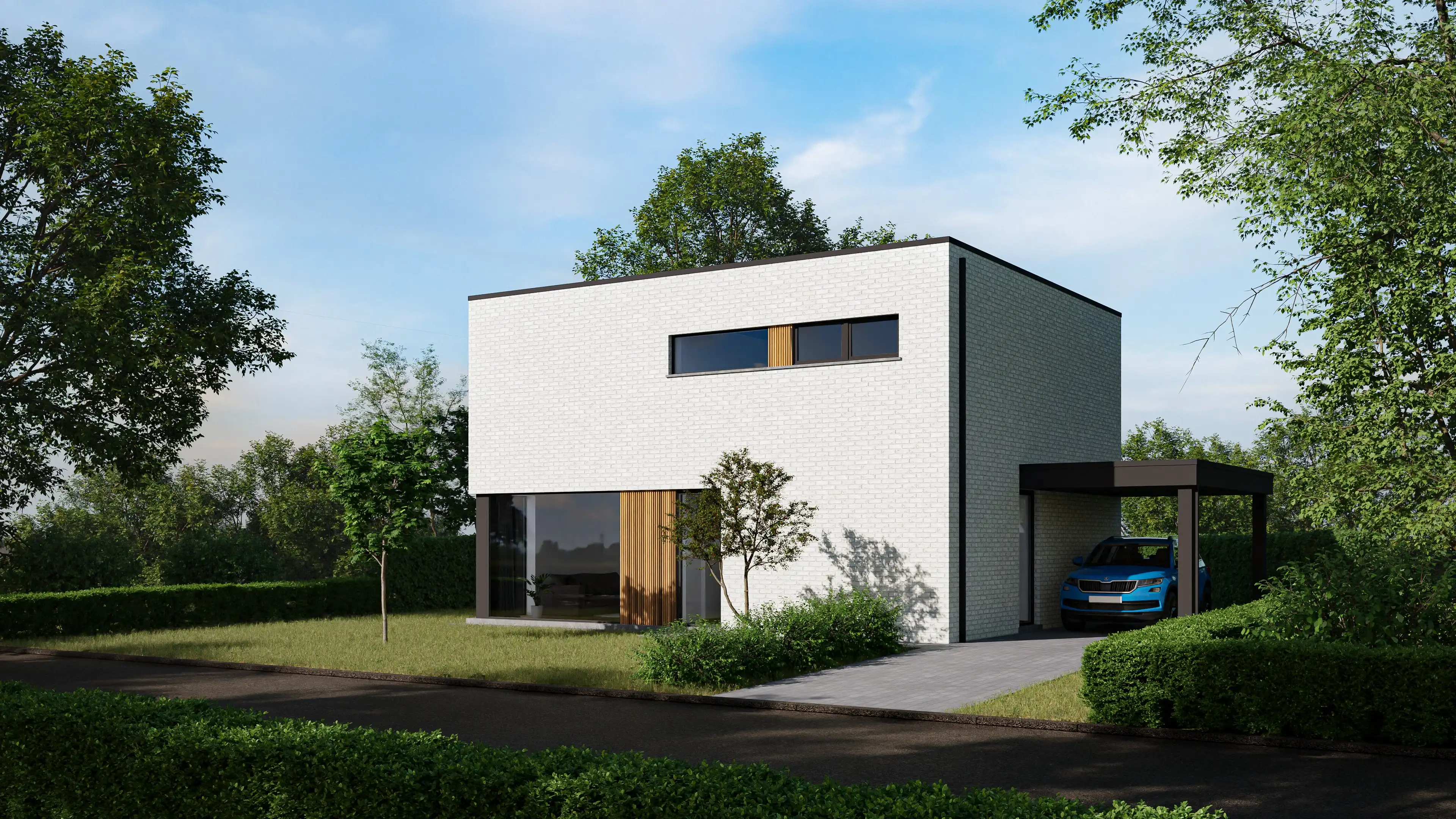 Moderne, energiezuinige nieuwbouwwoning in Olsene foto {{pictureIndex}}