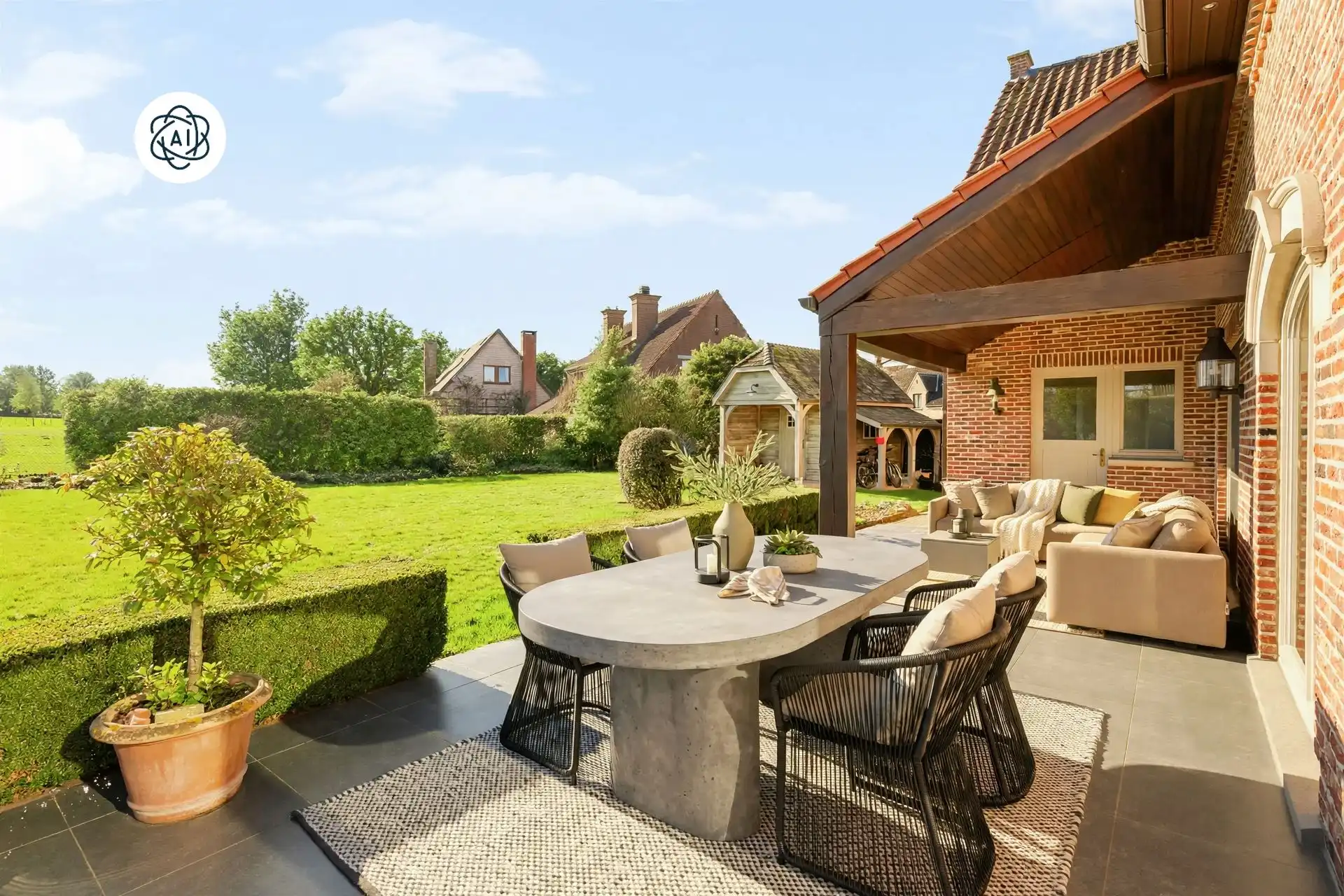 Exclusieve grote villa met 4 slk, 2 bad en prachtig zicht!  foto 5