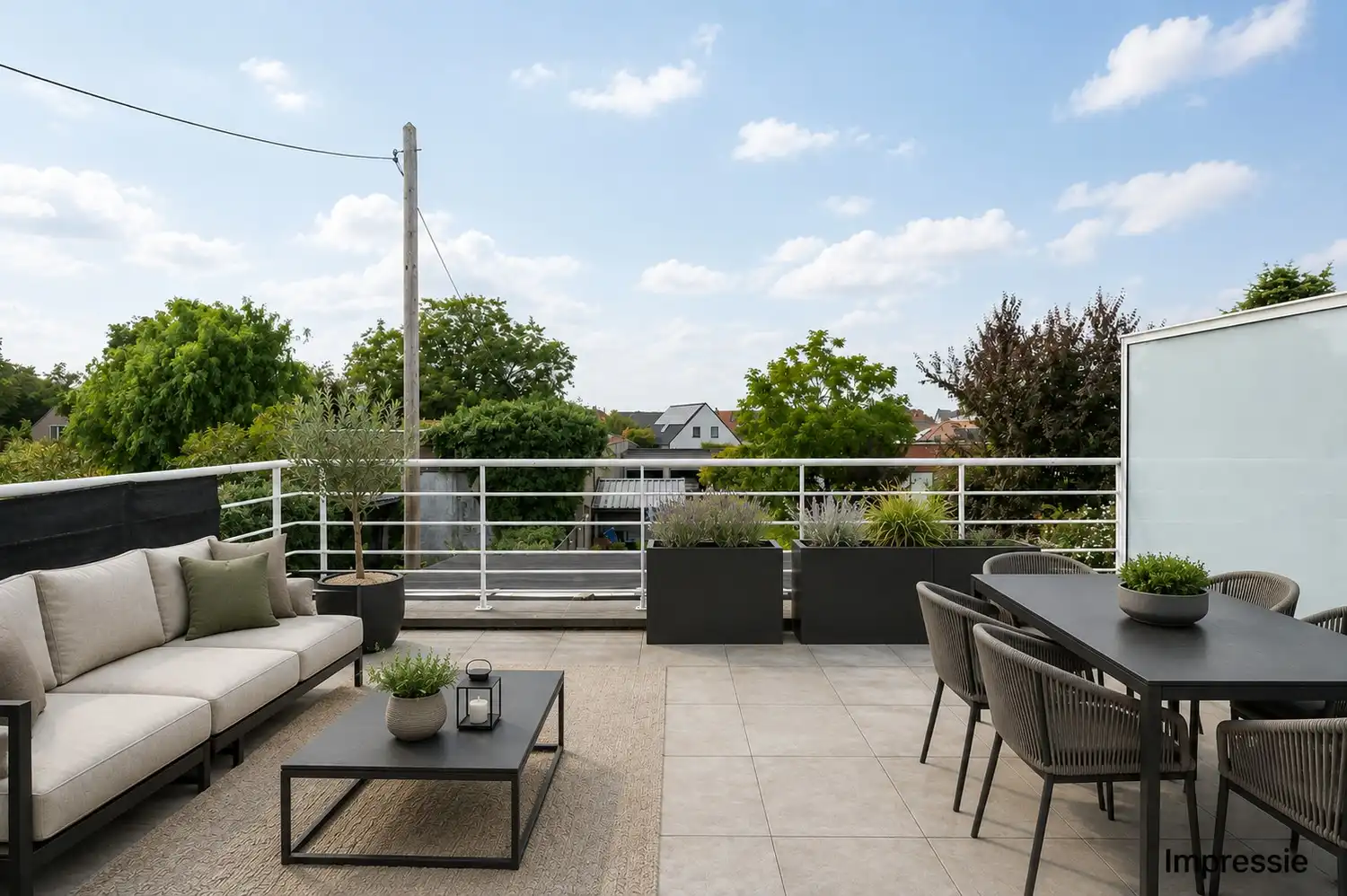 Gezellig appartement met 2 slaapkamers, terras en garage in het centrum van Wommelgem foto 2