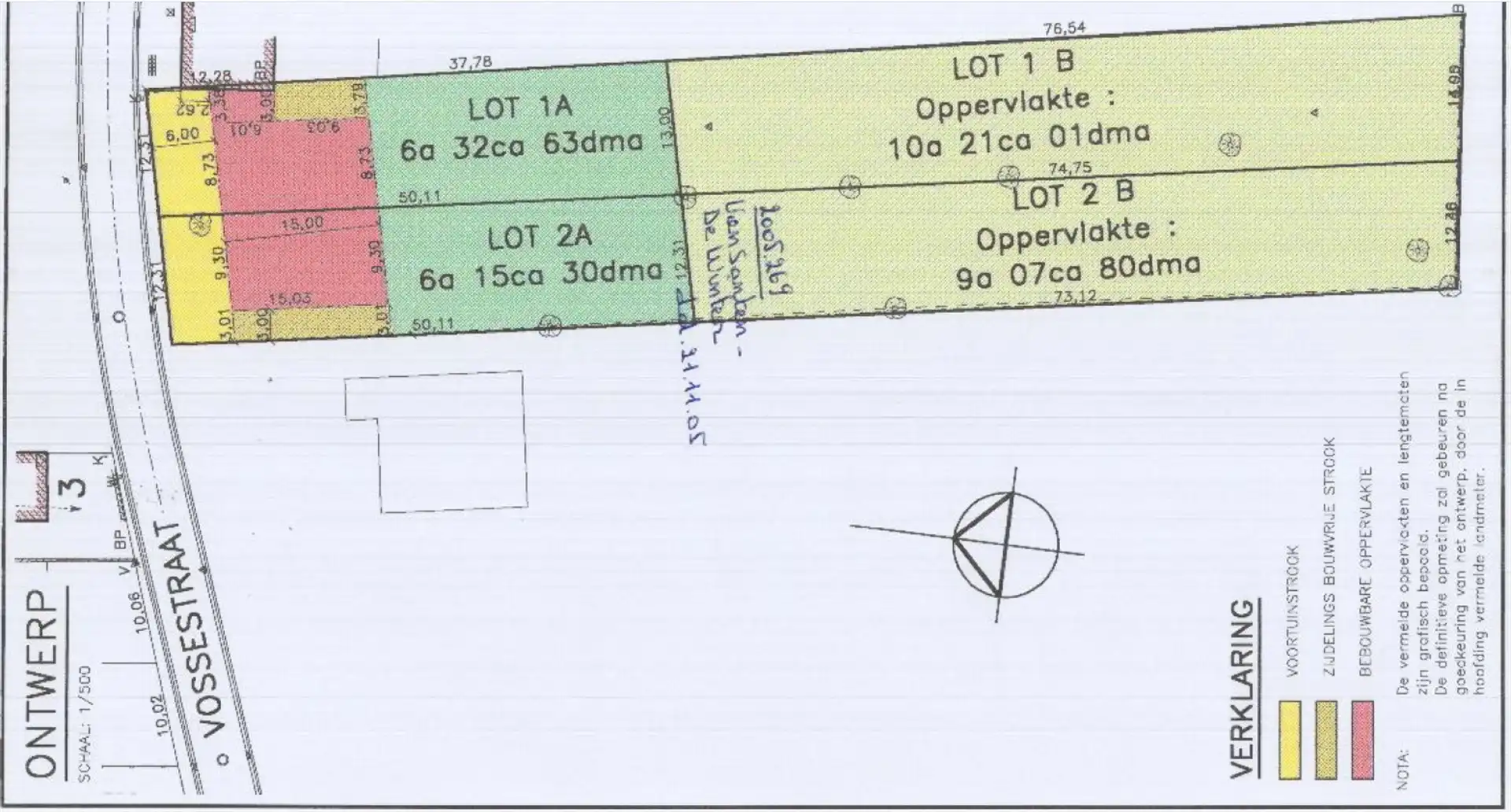 Exclusieve bouwgrond van 16a53ca voor een elegante driegevelwoning nabij Mazenzele foto 6
