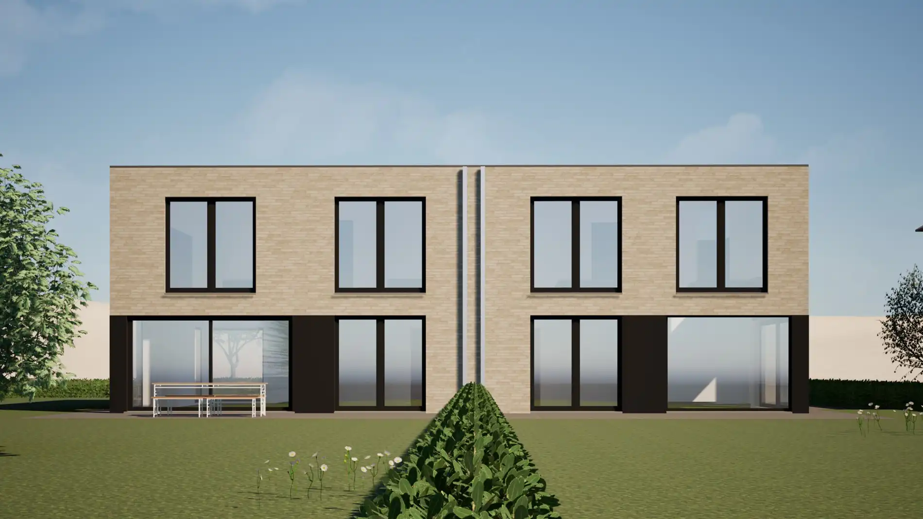 Moderne halfopen bebouwingen op ruime percelen (<973 m²) met landelijke verzichten te Torhout foto 3