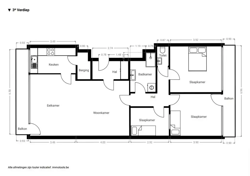 Gerenoveerd appartement met 2 terrassen foto 17