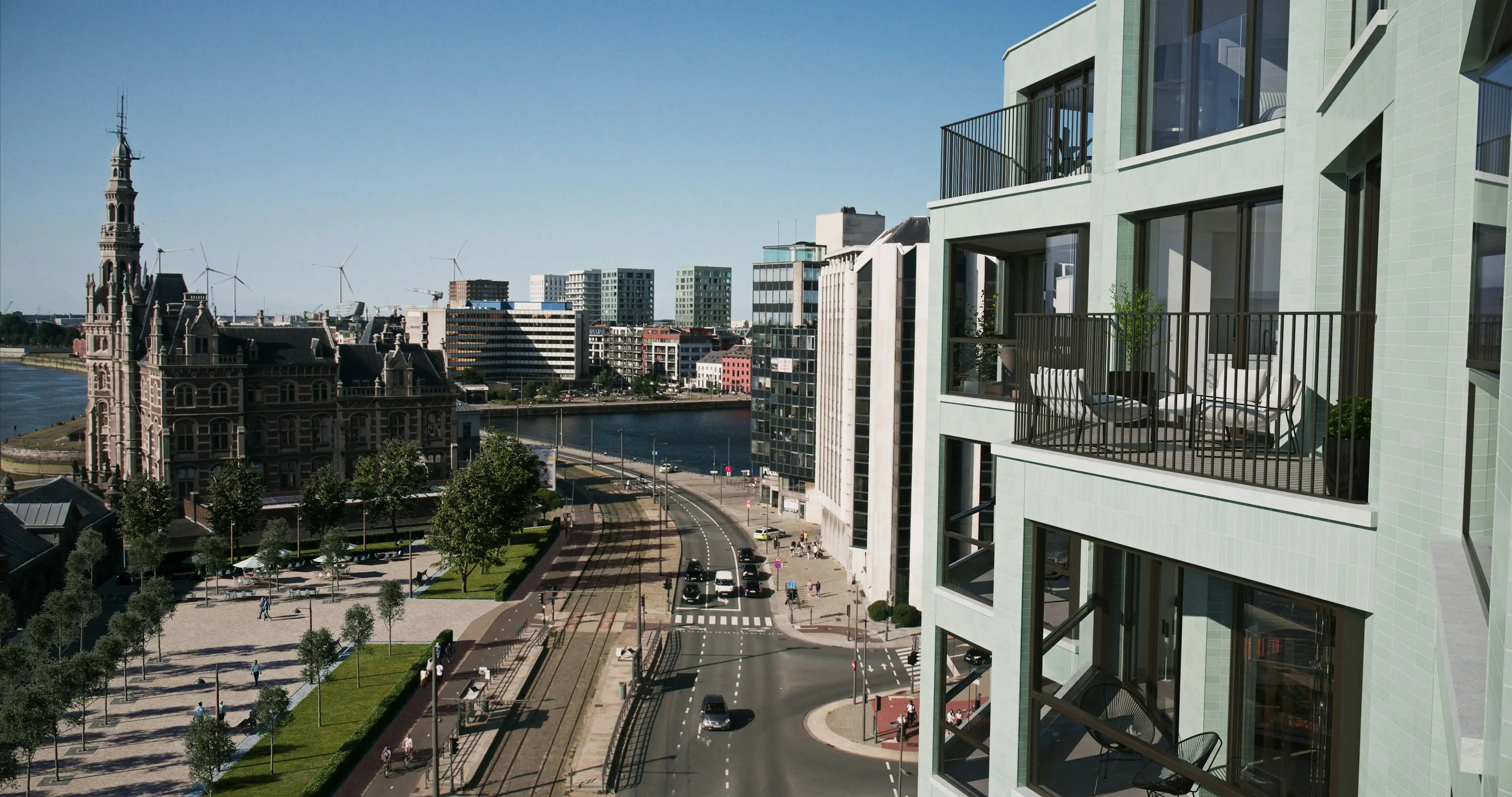 A0503 Rivert nieuwbouwappartement te Antwerpen  foto 2