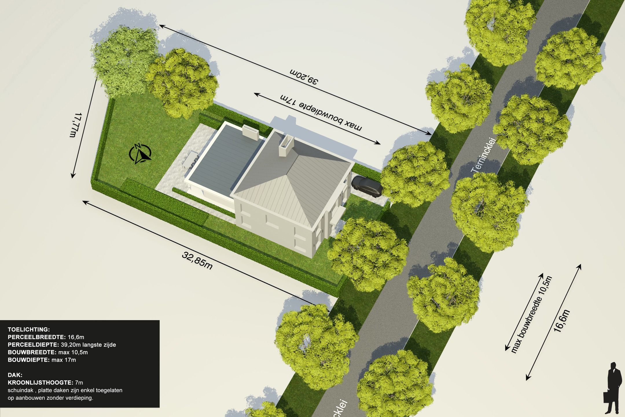 Een bouwgrond van ca. 598 m² voor een vrijstaande woning. foto 7