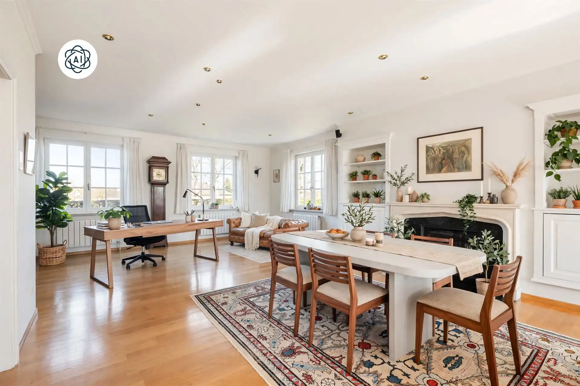 Exclusieve grote villa met 4 slk, 2 bad en prachtig zicht!  foto 14