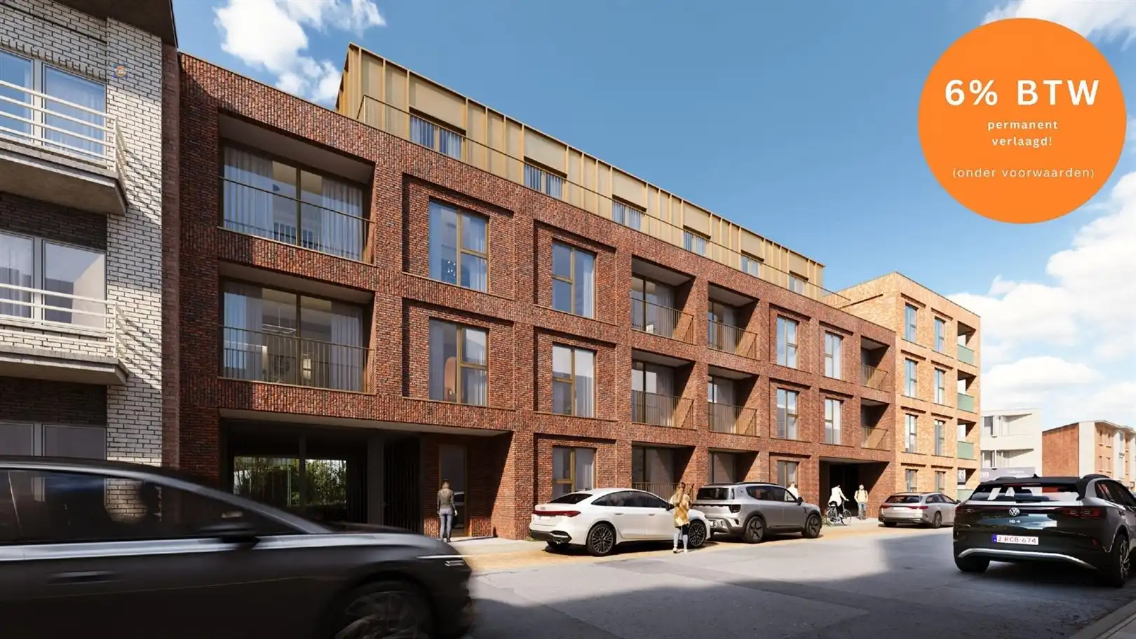 Gelijkvloers appartement met twee slaapkamers en groenzicht foto {{pictureIndex}}