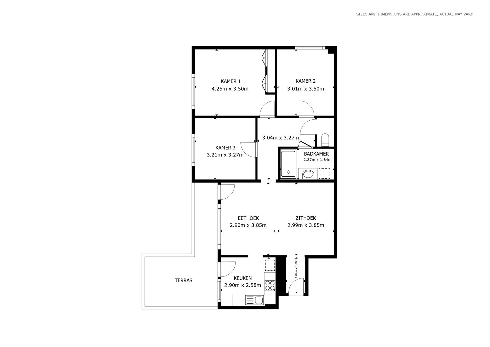 Volledig gerenoveerd appartement met 3 slaapkamers en terras  foto 12