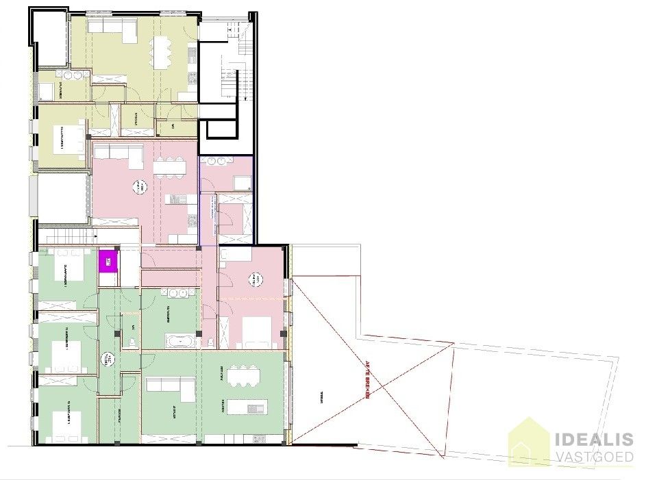IDEALIS VASTGOED - OVERDRACHT AANDELEN PATRIMONIUMVENNOOTSCHAP MET IN HAAR ACTIEF MEERDERE ONROERENDE GOEDEREN GELEGEN TE STADSWAAG 3, STADSWAAG 5, STAD 1, STAD 3 en GROENSTRAAT 5, ALLEN IN HET CENTRUM VAN HAMONT (HAMONT-ACHEL)! – Geschikt voor zij die zoeken naar een interessante investering met verschillende mogelijkheden waaronder een vernieuwbouw bestaande uit 10 appartementen. foto 10