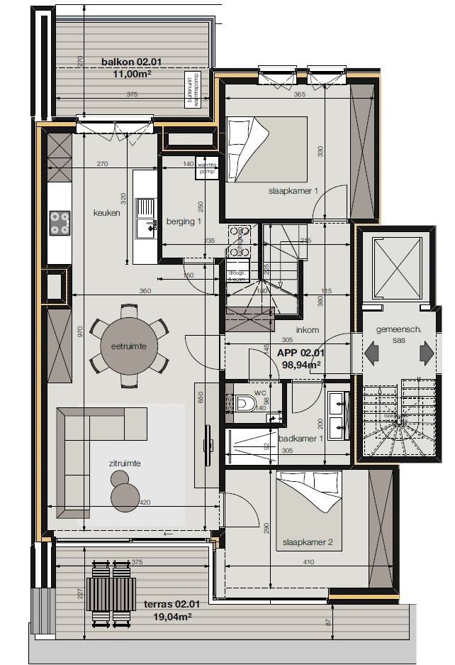 Luxueus appartement met twee terrassen en zicht op De Verdronken Weide foto 6