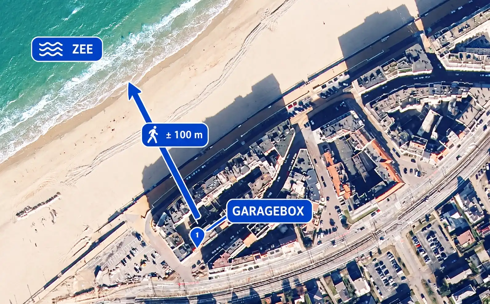 Ruime garagebox op toplocatie nabij de zeedijk in Oostende-Mariakerke! foto 5