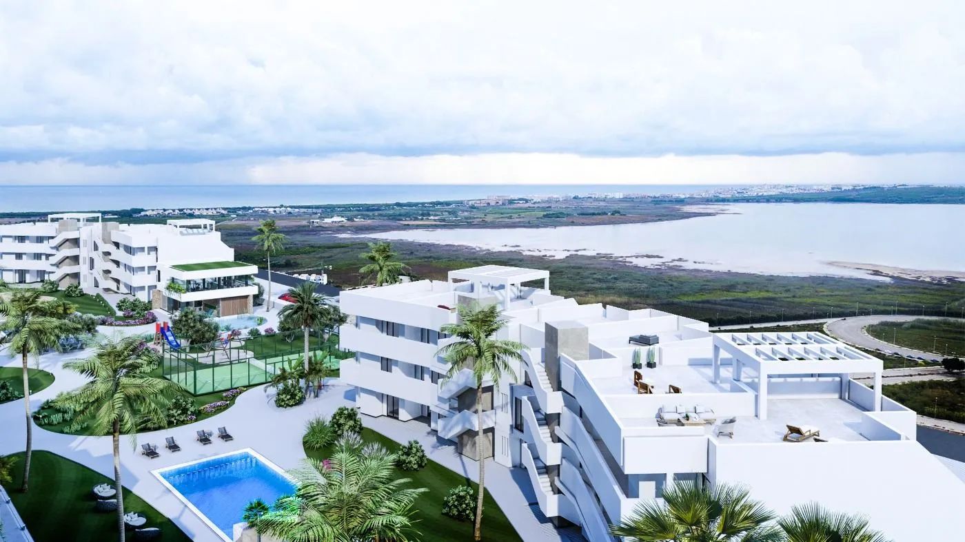 Ontdek jouw droomleven in dit exclusieve nieuwe wooncomplex in Guardamar del Segura: een oase van luxe en sereniteit! foto {{pictureIndex}}