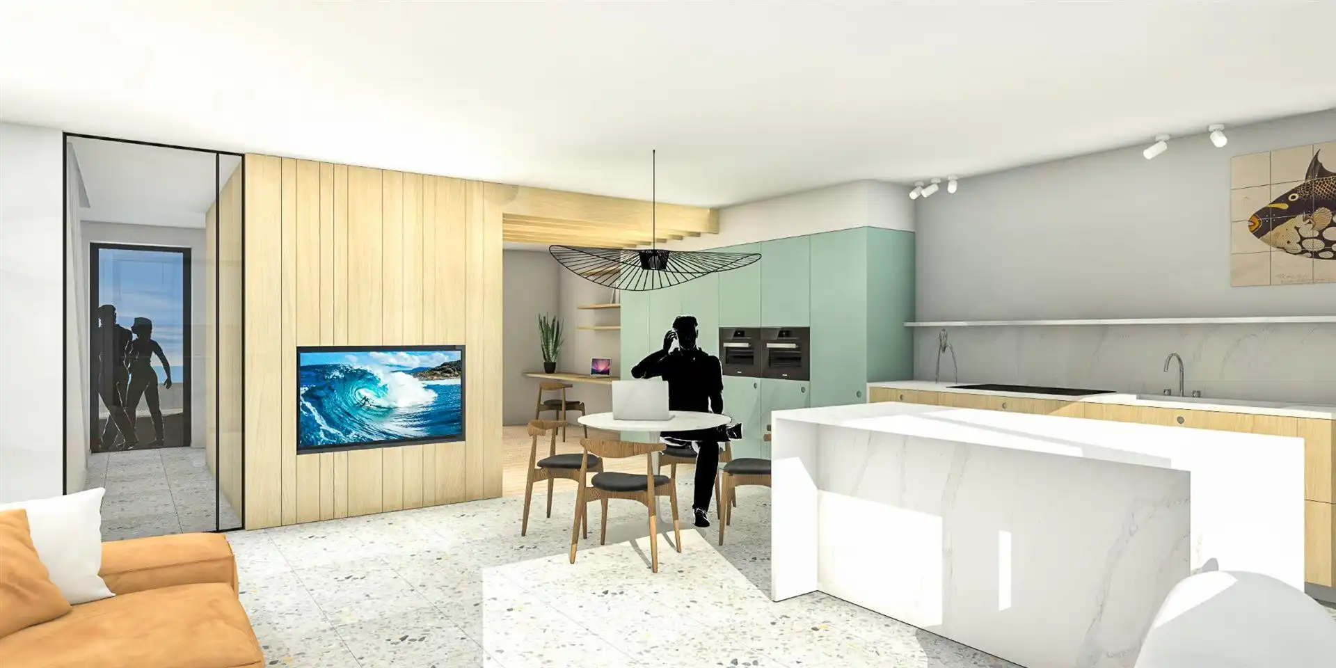 Stijlvolle, halfopen, nieuwbouwwoning op rustige ligging foto 6