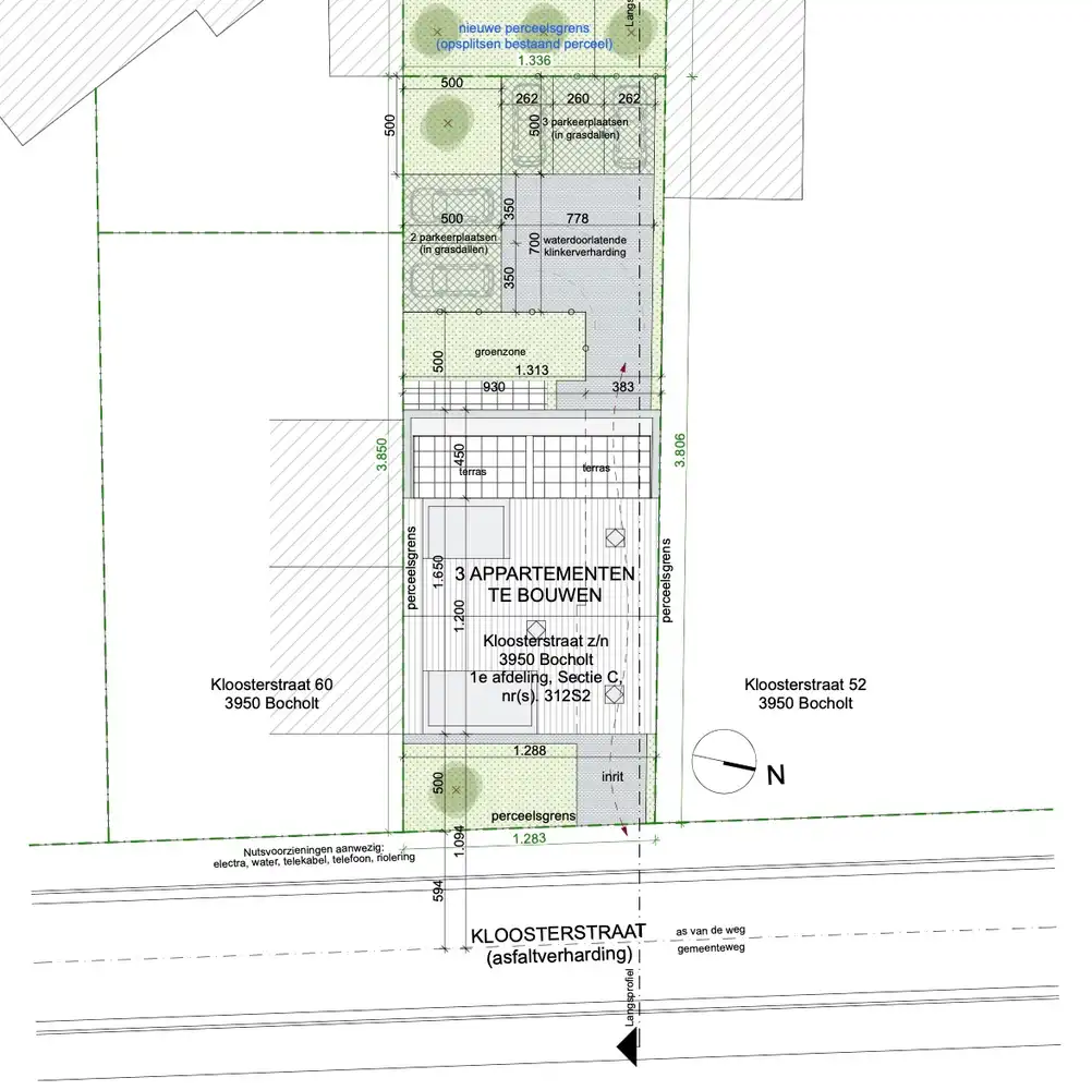 Projectgrond voor 3 appartementen mét vergunning op toplocatie in het centrum van Bocholt! foto 3