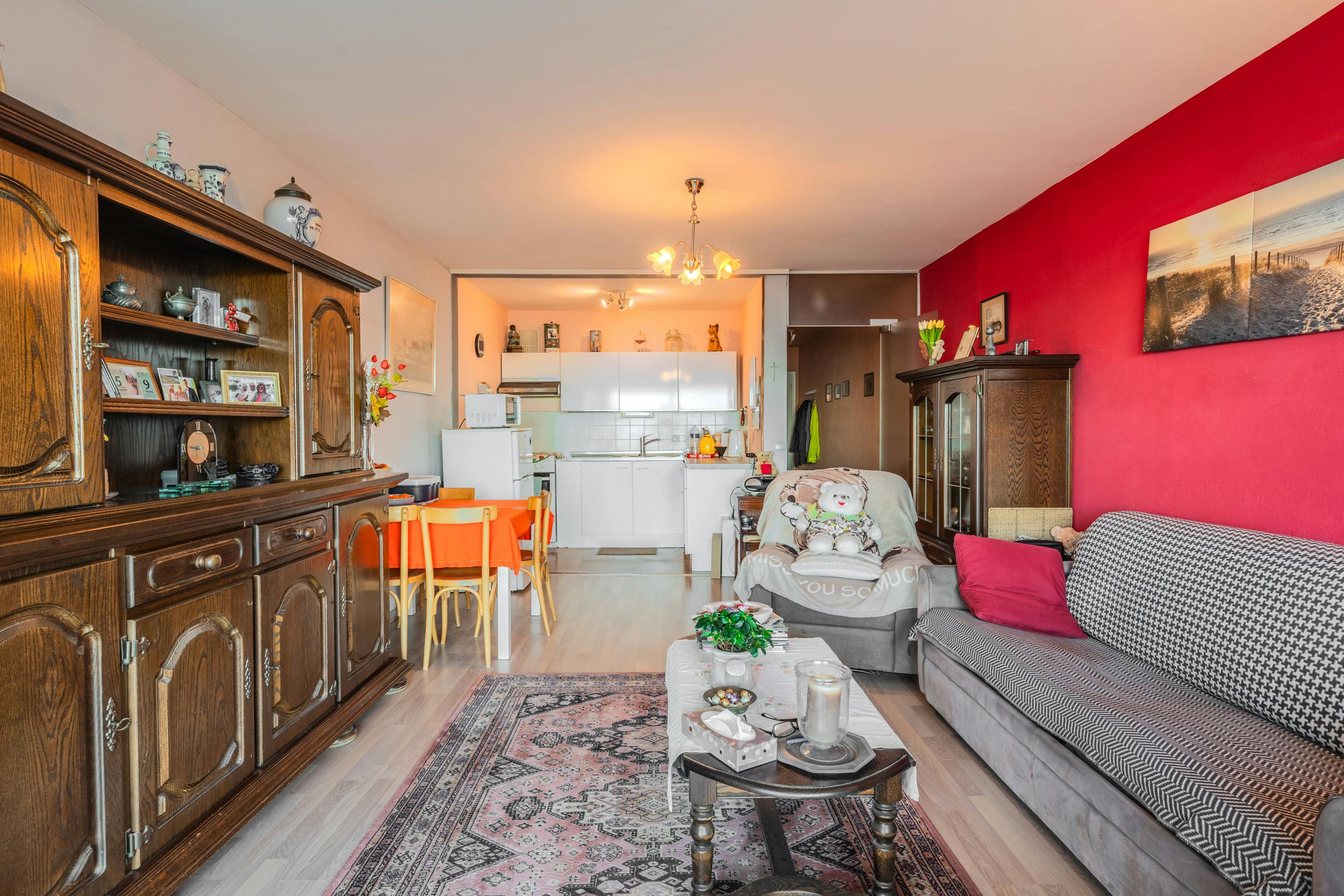 Ruim 1-slaapkamer appartement met frontaal zeezicht !  foto 5