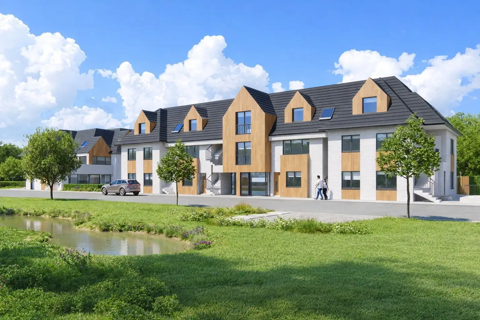 Ruime en comfortabele duplex met terras in residentie Rokerij foto {{pictureIndex}}
