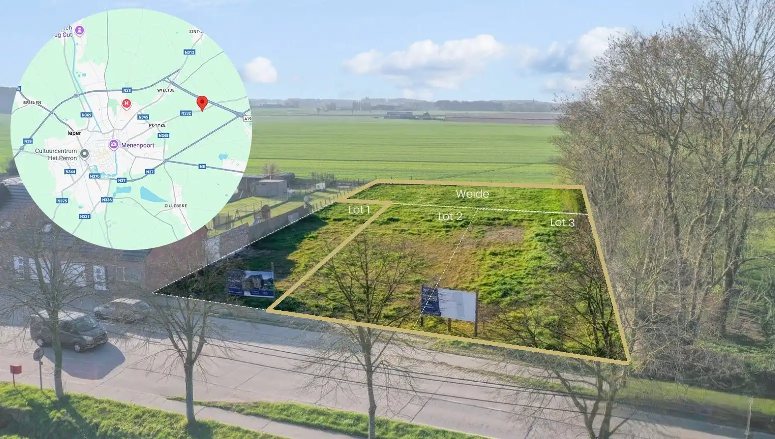 Grond te koop Zonnebeekseweg 292/LOT OPEN - 8900 Ieper