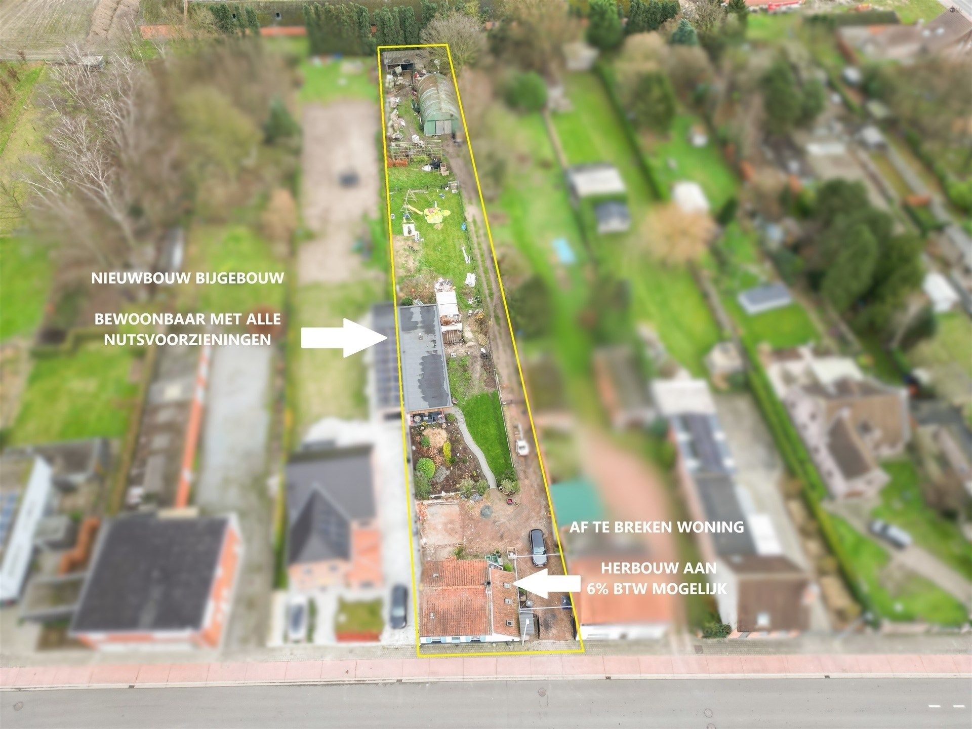 Prachtig perceel grond van 2.221m² met nieuw bijgebouw. foto 2