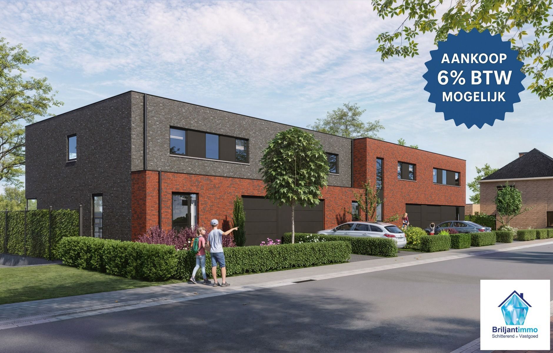 NIEUW te bouwen HOB in -rode gelijmde gevelsteen  foto {{pictureIndex}}