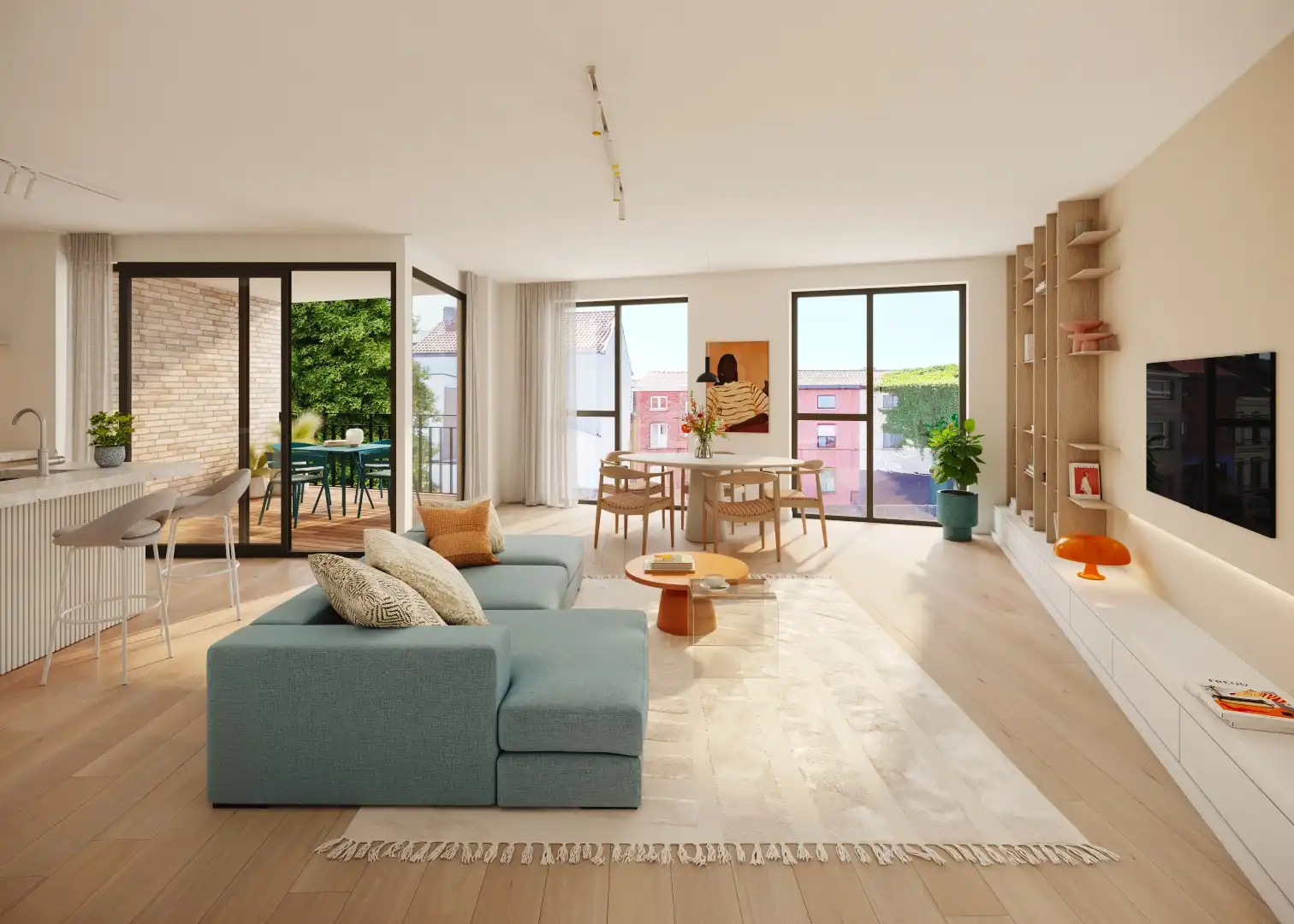 Energiezuinig 2 slpk-appartement met terras foto 3