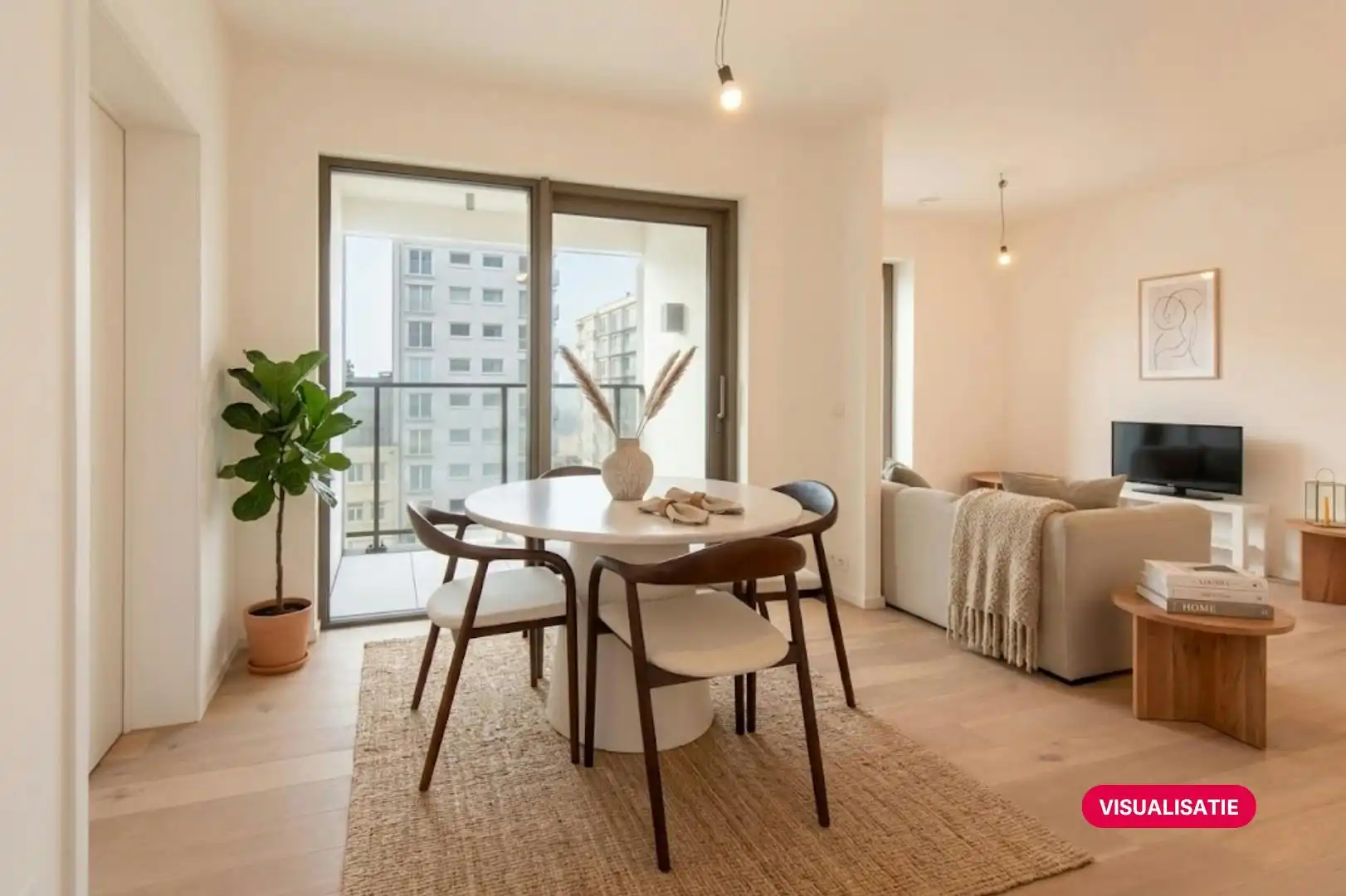 Lichtrijk nieuwbouw 1-slaapkamer appartement te Oostende foto 2