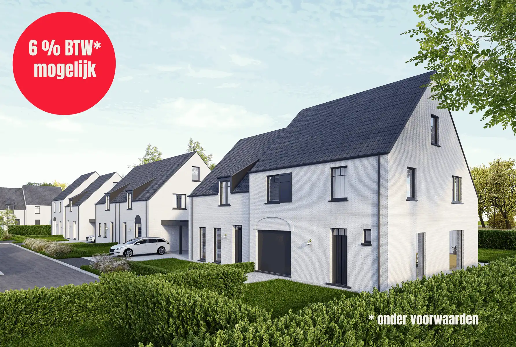 Moderne nieuwbouwwoning vlakbij de Groene 62 in Gistel. foto {{pictureIndex}}