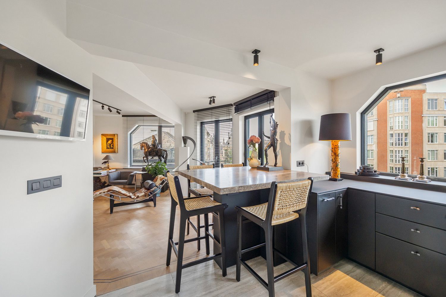 Luxueus en energiezuinig hoekappartement (260m²) op de 6de verdieping met fenomenaal uitzicht aan het Stadspark : Van Eycklei 1, Antwerpen foto 10