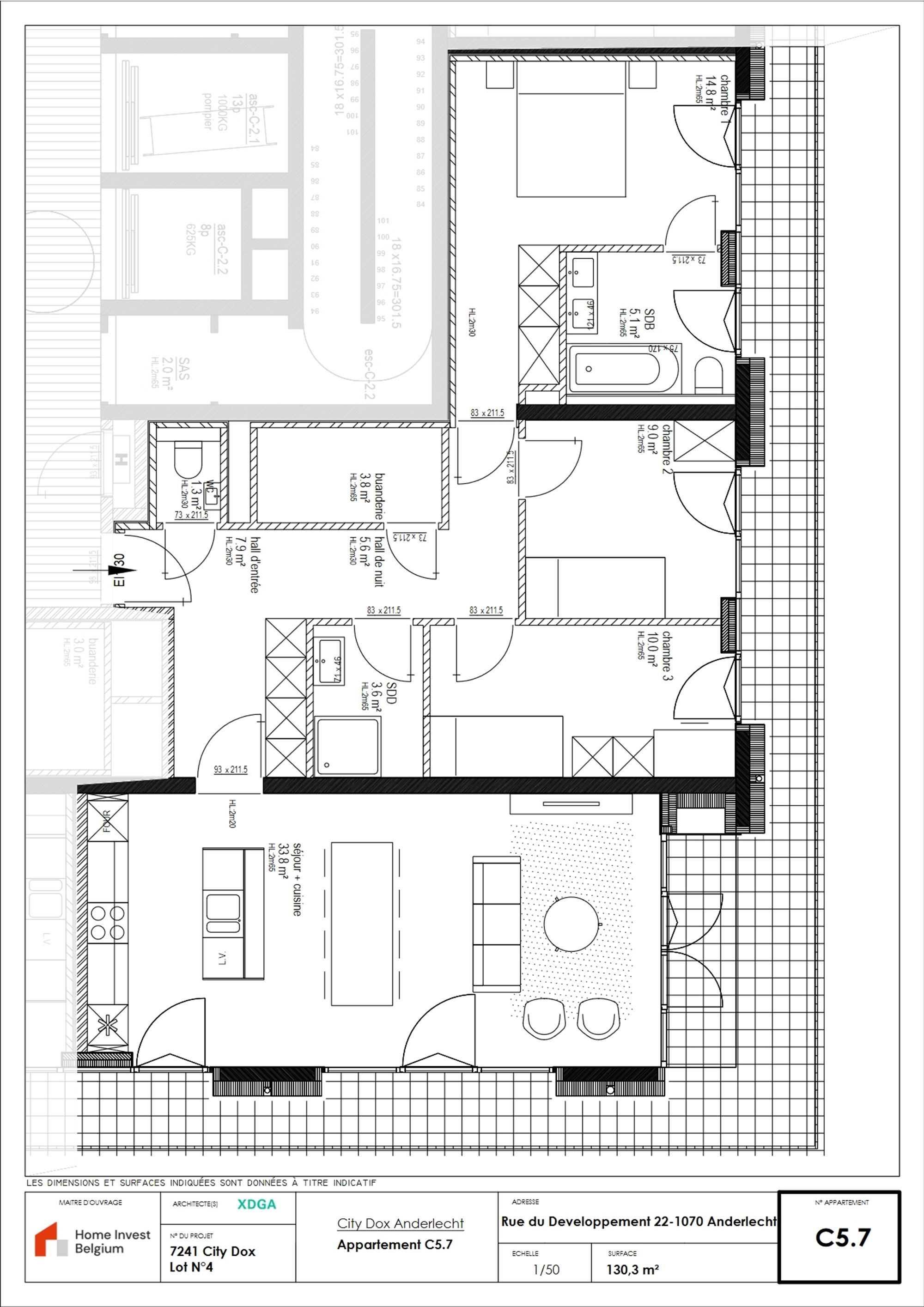 Nieuwbouw 3 slaapkamerappartement foto 23