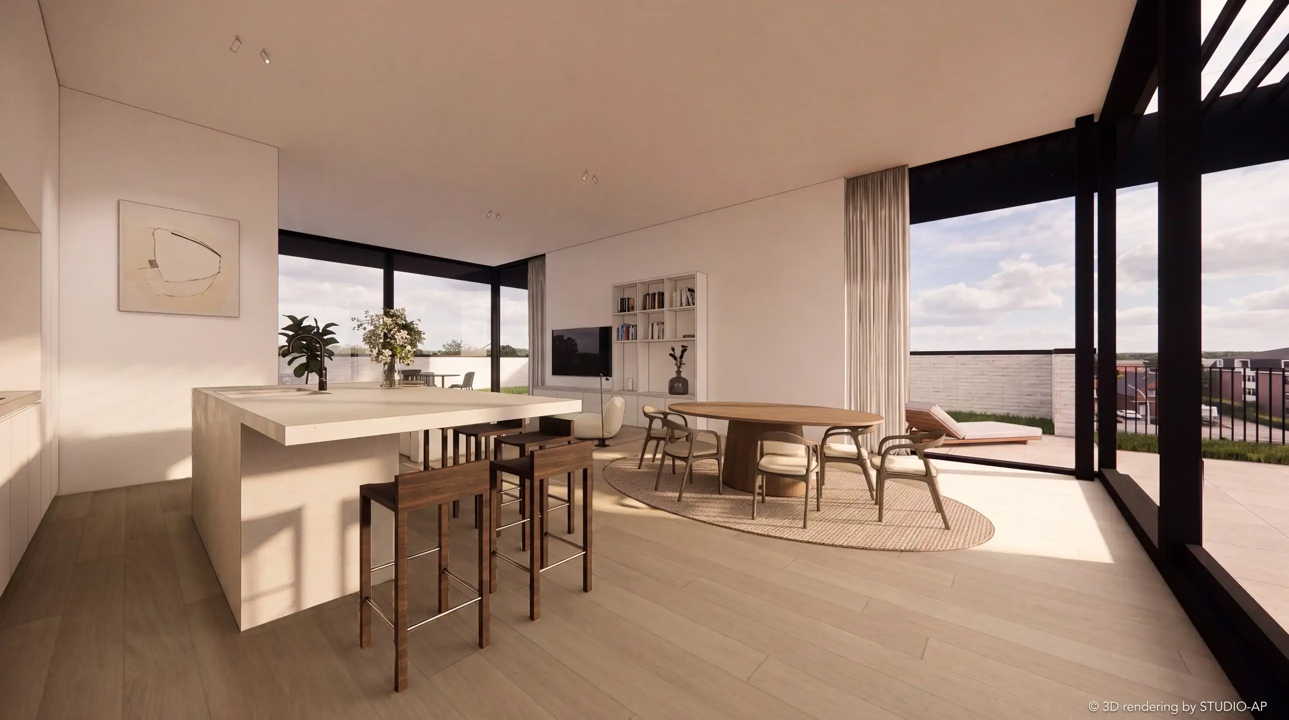 Royaal appartement met 2 slaapkamers en groot terras  foto 6