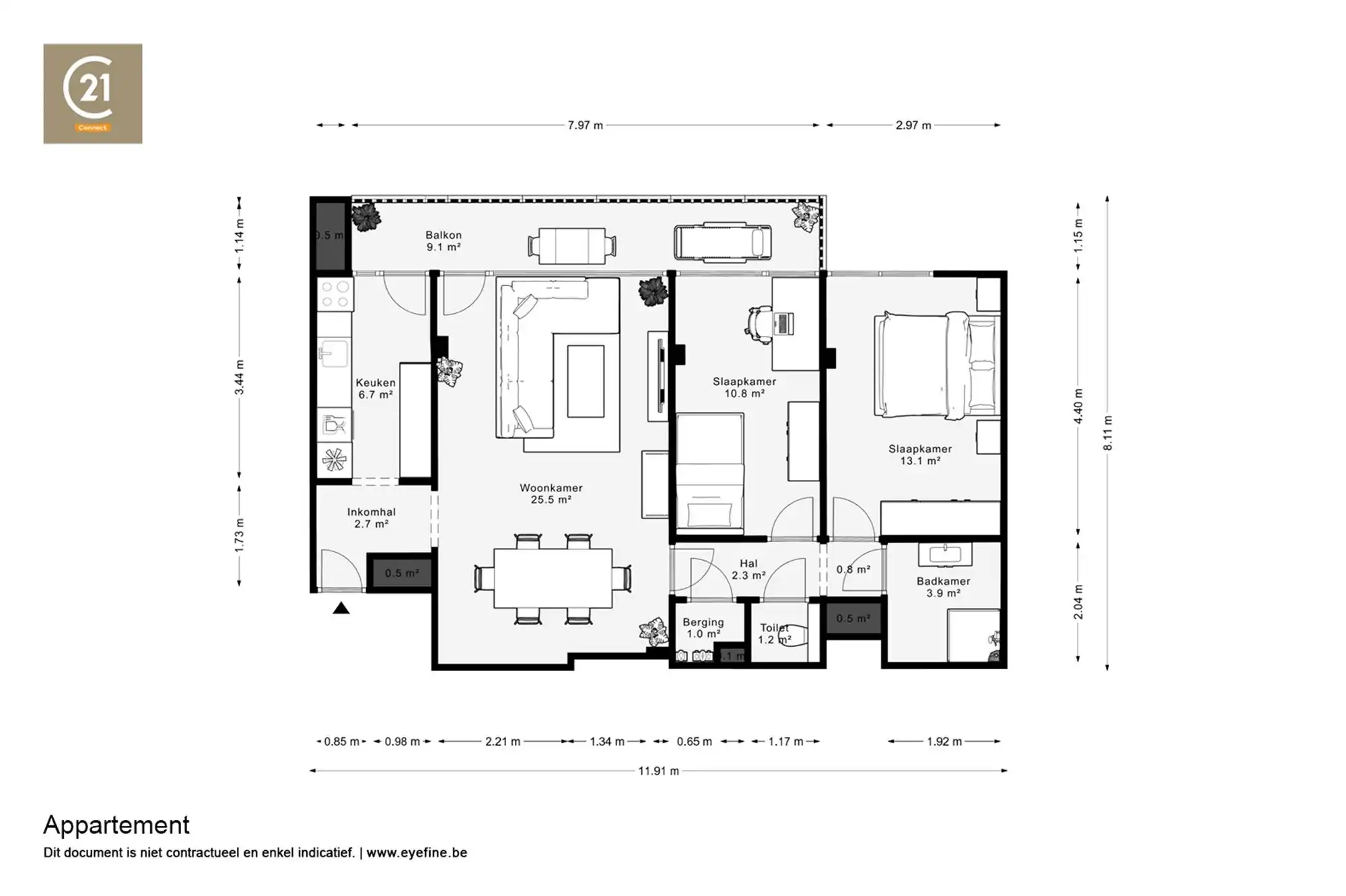 Instapklaar 2-slaapkamer appartement te Kortenberg. foto 13