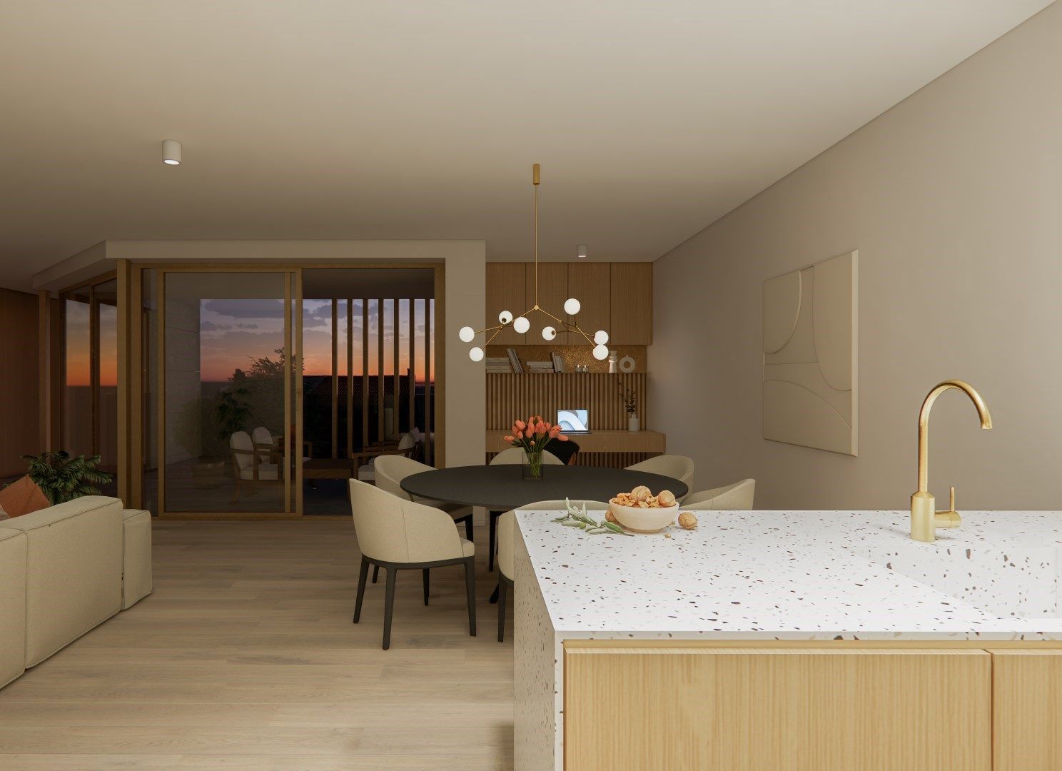 6% BTW - NIEUWBOUW GELIJKVLOERSAPPARTEMENT MET 3 SLAAPKAMERS IN HET CENTRUM VAN KERMT foto 10