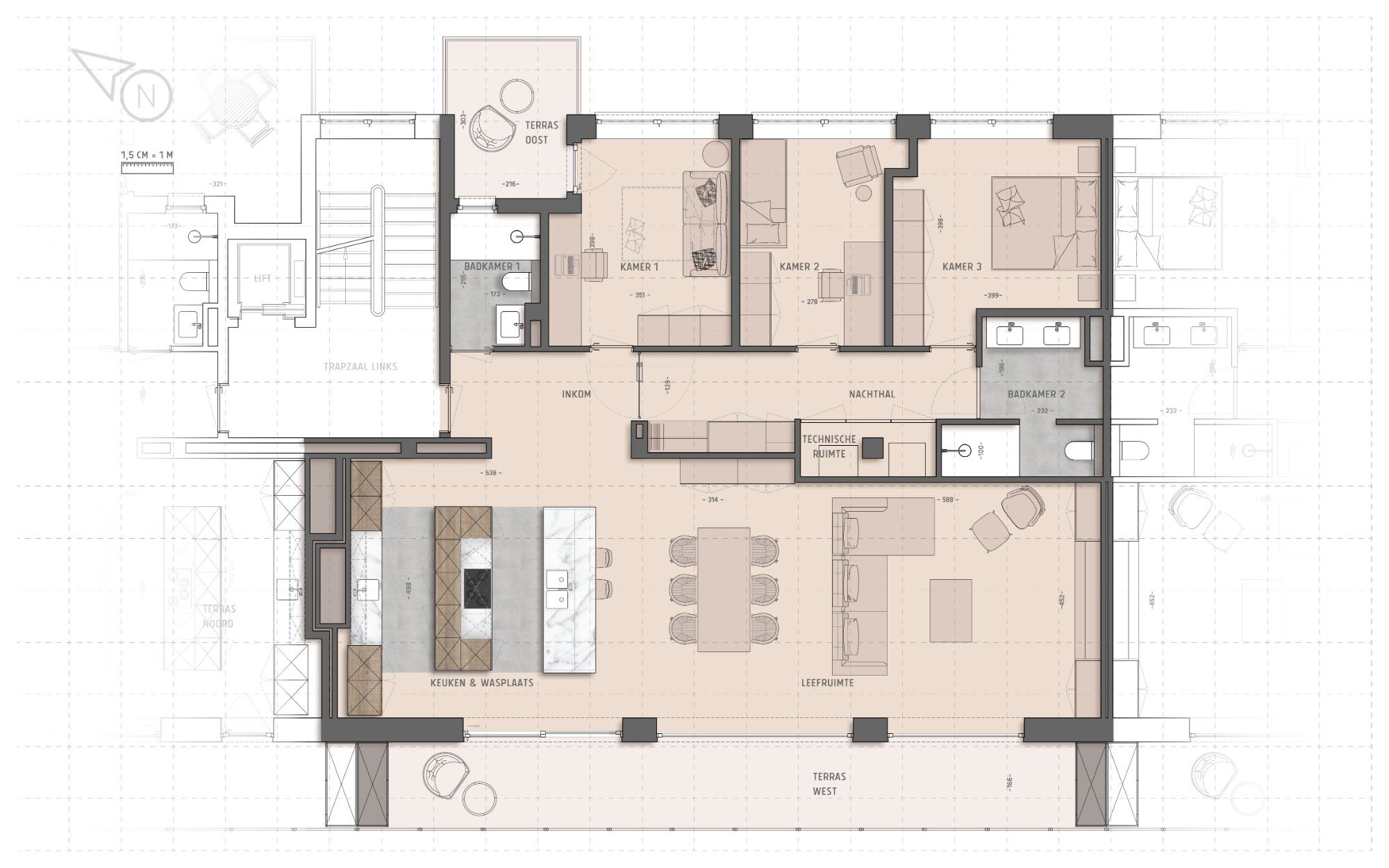 Luxe appartement met het ruimtegevoel van een villa foto 4