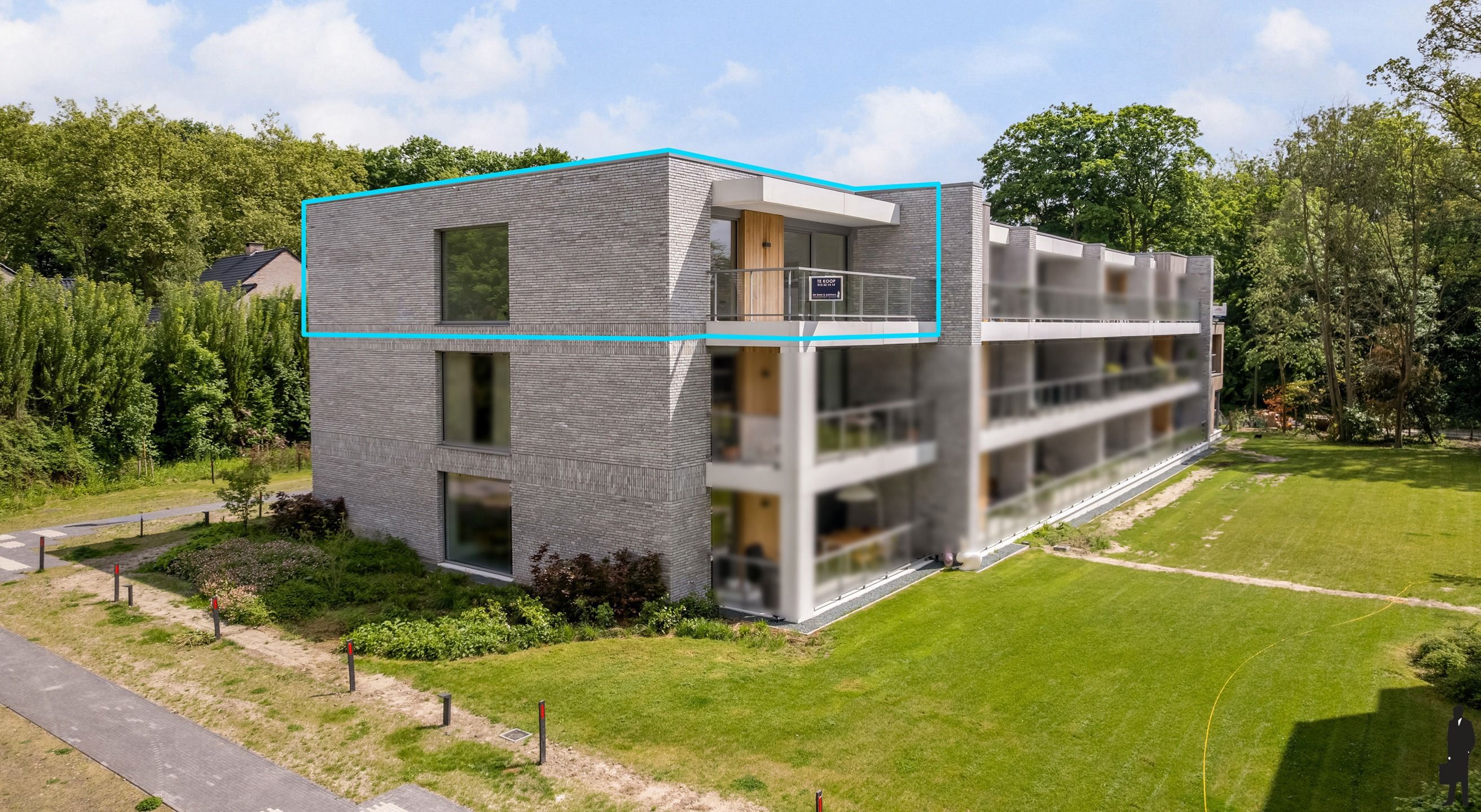 Exclusief en in het groen gelegen nieuwbouw penthouse onder registratierechten foto {{pictureIndex}}