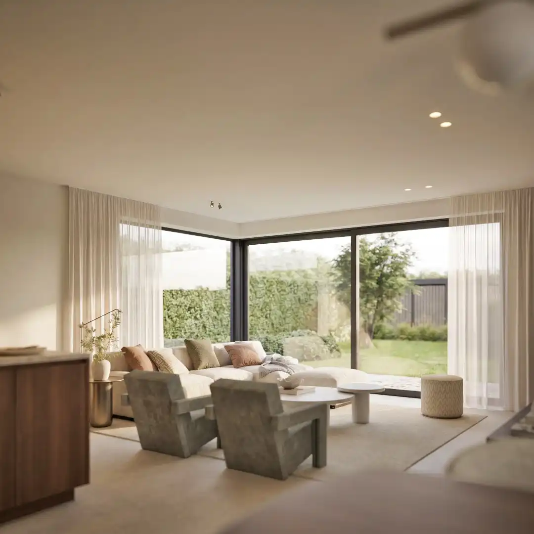 Schitterend gelijkvloers nieuwbouw villa-appartement met tuin! foto 5