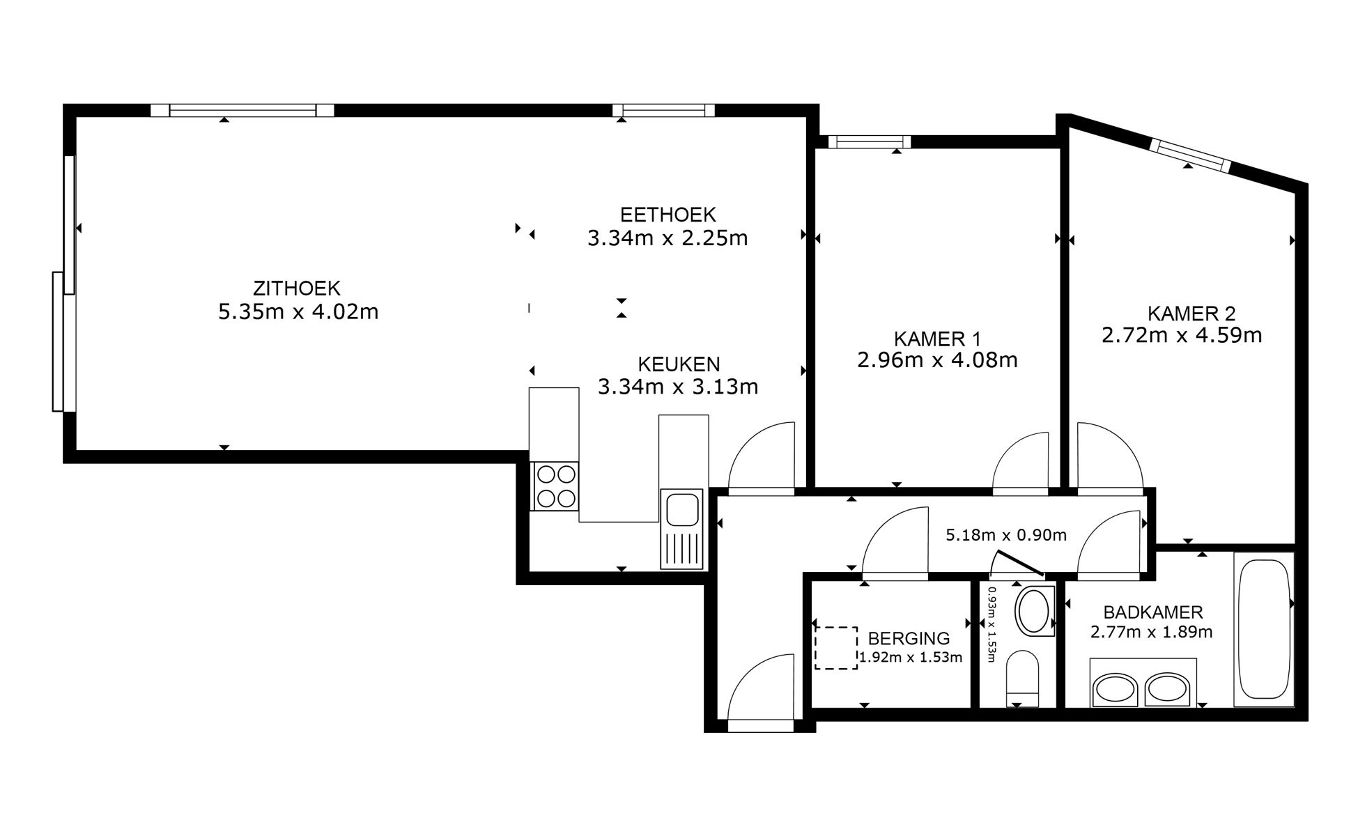 Instapklaar 2 slpk. appartement met zicht op het park foto 17