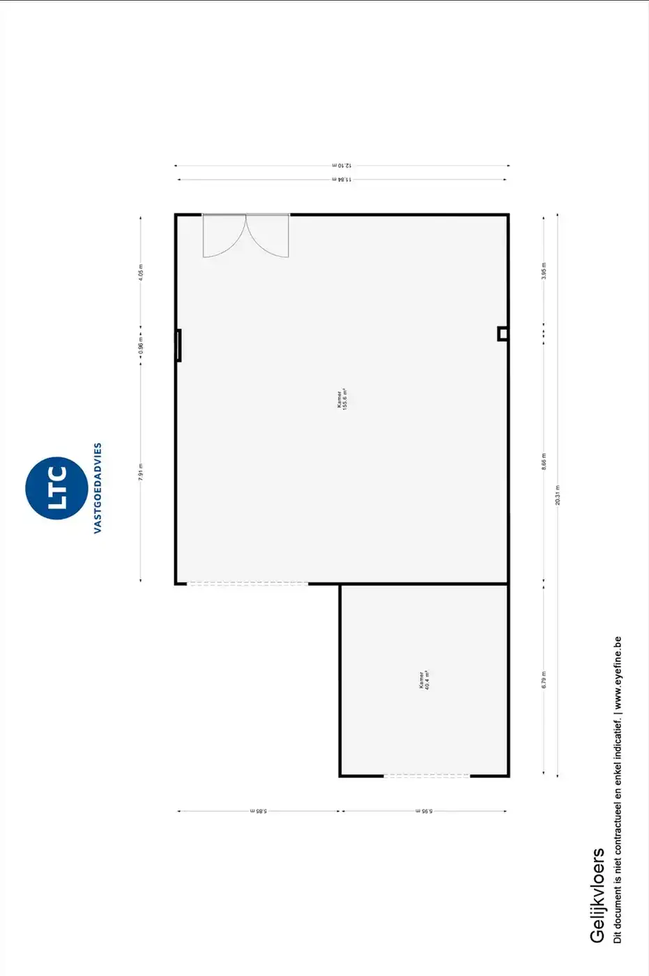 Loods met garage en tuin op ruim perceel van 827 m² foto 18